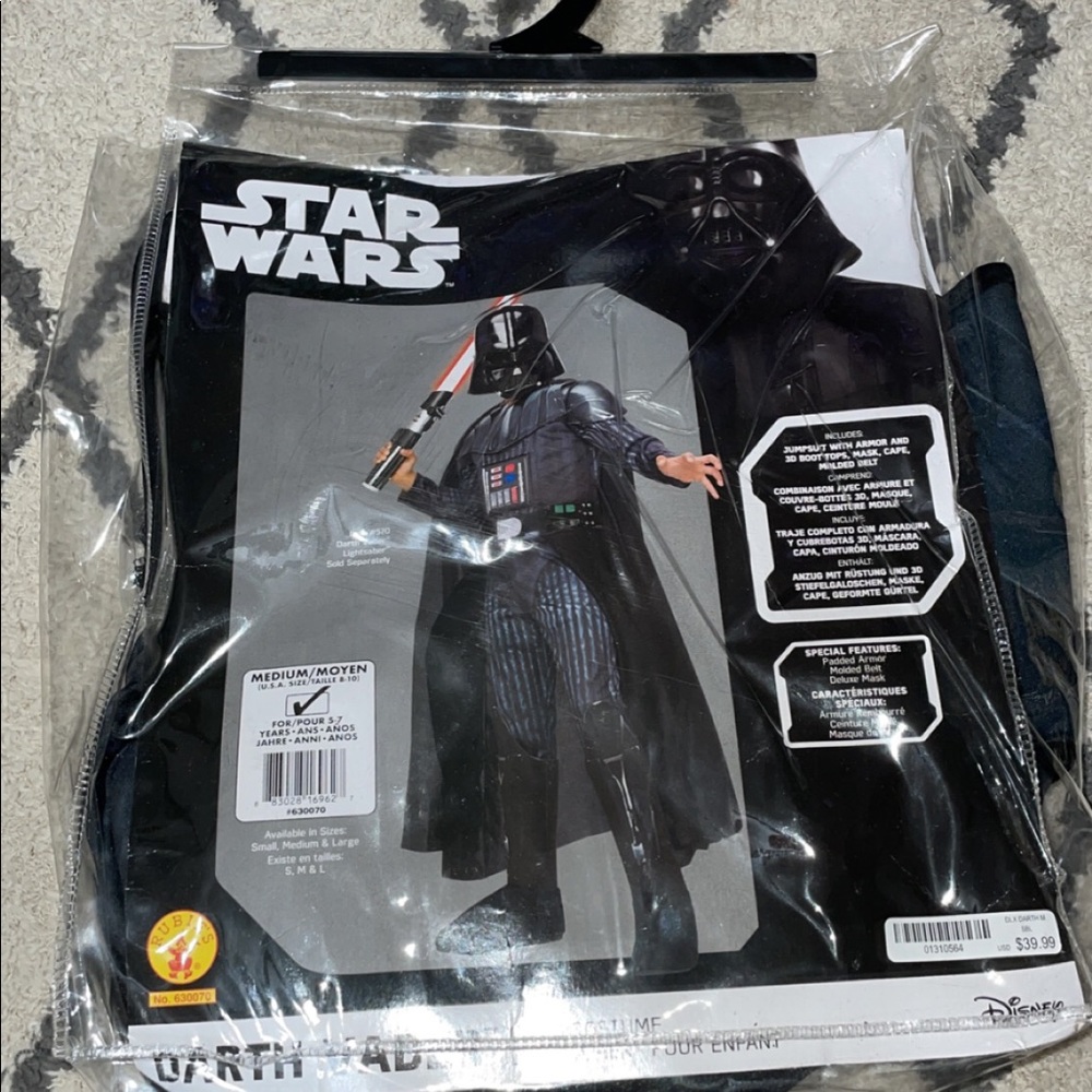 Darth Vader kids costume